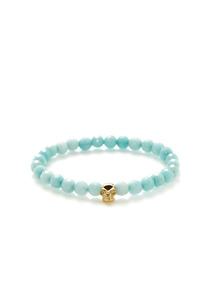 Gold Skull Stretch Bracelet
