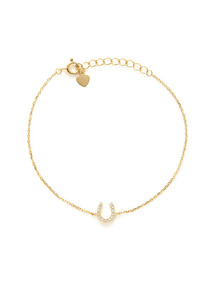 CZ Horse Shoe Bracelet