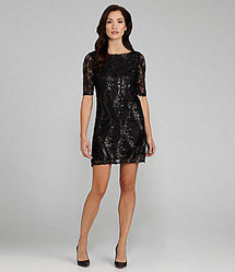 Jax Sequin Lace Sheath Dress