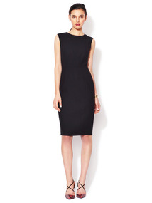Sleeveless Wool Sheath
