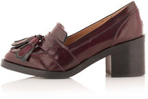 JAX Mid Heel Tassel Loafers
