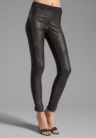 Velvet Ponti with Faux Leather Holly Pant