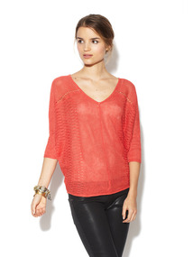 Linen V-Neck Sweater