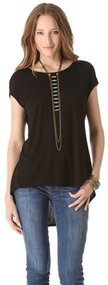 Three dots Draped Back Tunic