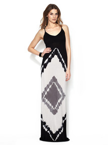 Tie Dye Pin Maxi Dress