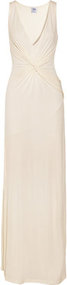 Halston Heritage Twist-front jersey gown
