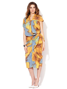 Red Label Storm Print Dress