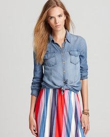 Splendid Shirt - Indigo Chambray Button Down