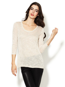 Heathered Shatung Slub Tee