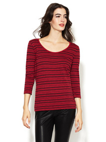 Jersey Slub Stripe Tee