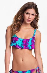 The Bikini Lab 'Flounce' Crop Bikini Top