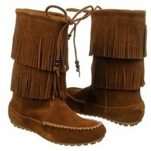 Minnetonka Moccasin Women's Dawson Double Fringe