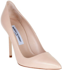 Manolo Blahnik BB nude leather pump CLASSIC