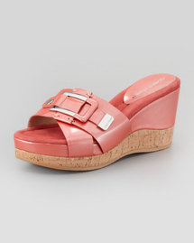 Donald J. Pliner Loyal Crisscross Wedge Slide, Salmon