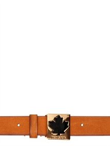 Dsquared - 18mm Leaf Buckle Nubuck Belt