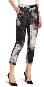 HALSTON HERITAGE Women's Cropped Pant In Monet Cloud Print