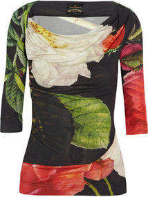 Vivienne Westwood Anglomania Dahlia printed jersey top