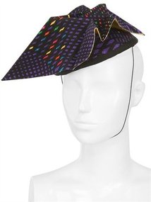 Versace Origami Satin And Felt Hat