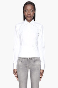 DSQUARED2 White Simple Chic logo Shirt