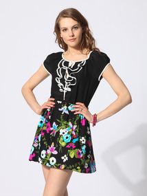 Silk Short Sleeve Chloe Blouse