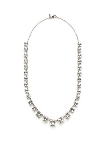 Carre Rock Crystal Graduated Necklace