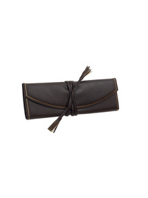 Brown Abbot Jewelry Roll