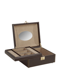Medium Brown Jewelry Case