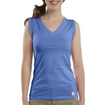Carhartt V-Neck Tank Top (For Women) in Seaport Blue