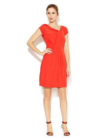Perpetua Pleated Panel Dress