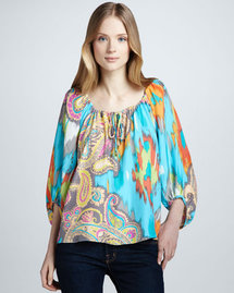 Alice & Trixie Annalise Paisley-Print Top