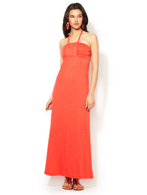 Bandeau Halter Maxi Dress