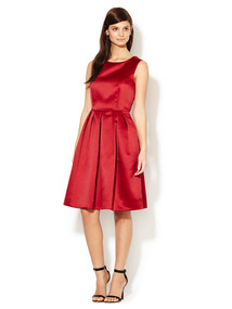Cressida Satin Pleated Dress