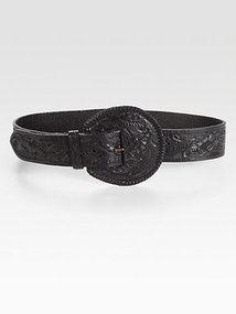 Ralph Lauren Collection Tooled Leather Belt