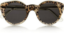 Illesteva + Zac Posen cat eye acetate sunglasses