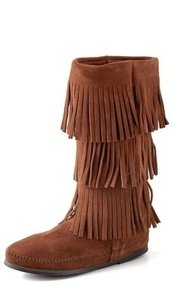 Minnetonka 3 Layer Fringe Boots
