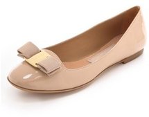 Salvatore ferragamo Scott Bow Smoking Flats