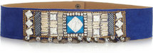 Matthew Williamson Embellished suede belt