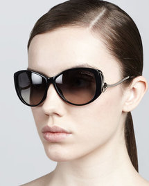 Roberto Cavalli Drop-Temple Sunglasses