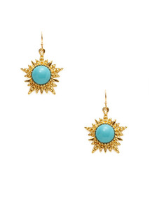 Turquoise Starburst Earrings