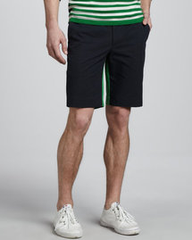 Michael Kors Colorblock Stretch-Cotton Shorts