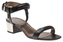 Lanvin Low Metal Heel Sandal