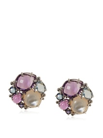 Anzie Amethyst Multi-Stone Bouquet Earrings at MYHABIT