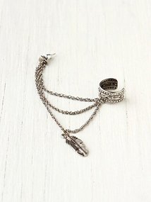 Multi Chain and Stud Ear Cuff
