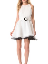 alice + olivia Valli Short Ruffle Dress