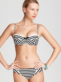 Juicy Couture Boudoir Stripe Underwire Bra & Boudoir Stripe Flirt Classic Bottom